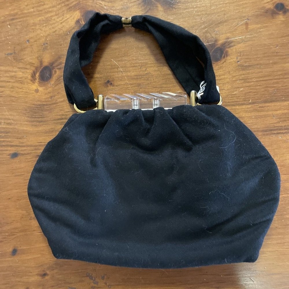 1940s Lucite And Cloth  Vintage Purse